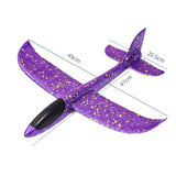 Avion Planor, Simplu, Din Poliester, 48 Cm, Violet - vivimall.ro