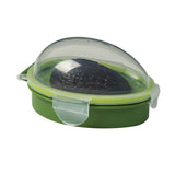 Recipient De Depozitare Avocado, Etans, Pentru Frigider, Din Plastic, Mentinere Proaspata, 15.3X11X8 Cm, Verde - vivimall.ro