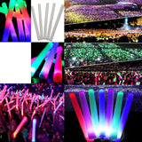 Bagheta cu Led, Vivimall, din Burete, cu Baterii, Lumina Multicolora, 48 x 4 cm, Alb - vivimall.ro