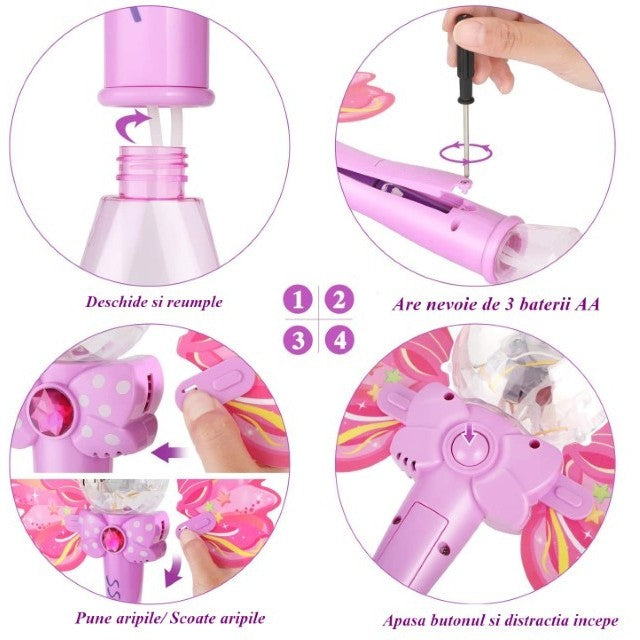 Bagheta de facut baloane, Vivimall, cu lumini si sunete model 1 - vivimall.ro