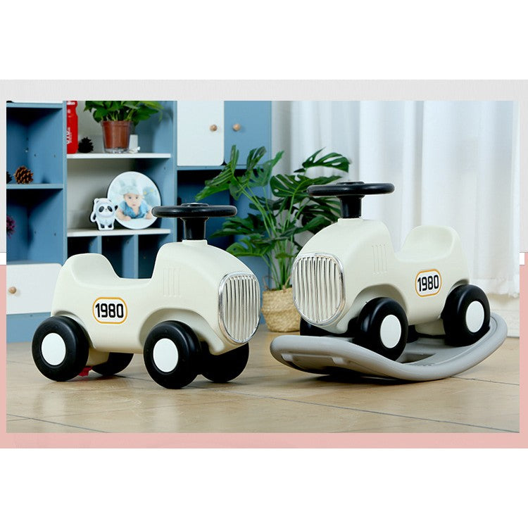 Balansoar 2 In 1 Pentru Copii Masinuta Detasabila, Varsta Peste 1 An, Unghi 40 De Grade, Interior/Exterior, Volan Cu Sunete Si Lumini - vivimall.ro