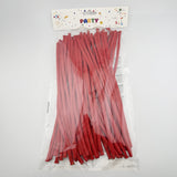 Baloane de Modelaj, Flippy, Set 50 bucati, Model Standard, din Latex, 30 x 1.5 cm, 1.8 g per unitate, pana la 150 cm, Rosu - vivimall.ro