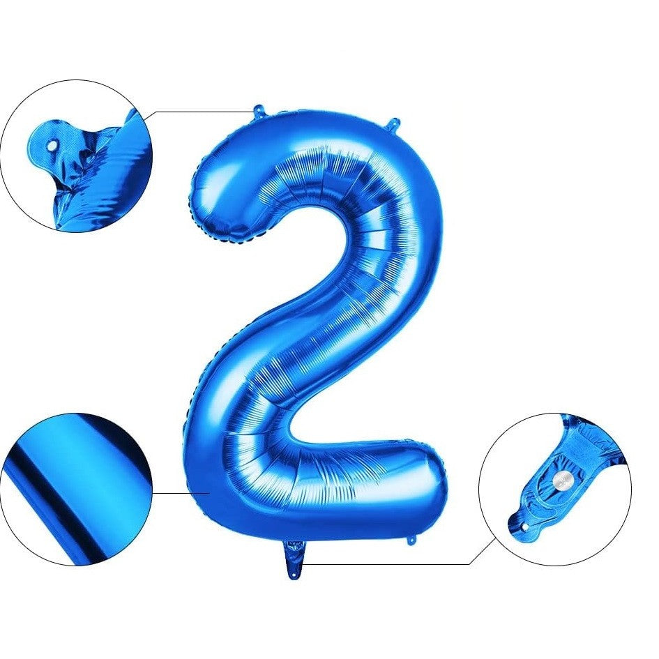 Balon Din Folie Cifra 2, 81 Cm, Pentru Aer Sau Heliu - vivimall.ro