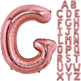 Balon Folie Metalizata Litera G, 100 Cm, Umflati Cu Heliu Sau Aer, Ambalaj Individual, Pai Inclus, Rose Gold - vivimall.ro