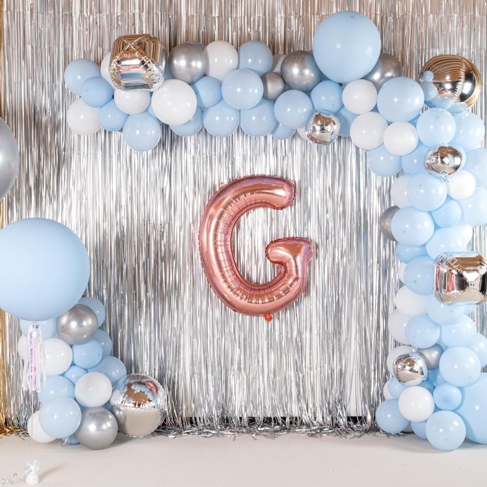 Balon Folie Metalizata Litera G, 100 Cm, Umflati Cu Heliu Sau Aer, Ambalaj Individual, Pai Inclus, Rose Gold - vivimall.ro