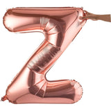 Balon Folie Metalizata Litera Z, 100 Cm, Umflati Cu Heliu Sau Aer, Ambalaj Individual, Pai Inclus, Rose Gold - vivimall.ro
