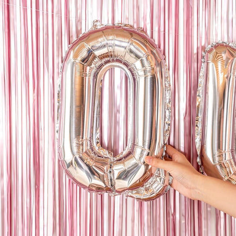 Balon Folie Metalizata Litera Q, Vivimall, 80 cm, Umflati cu Heliu sau Aer, Ambalaj Individual, Pai inclus, Argintiu - vivimall.ro