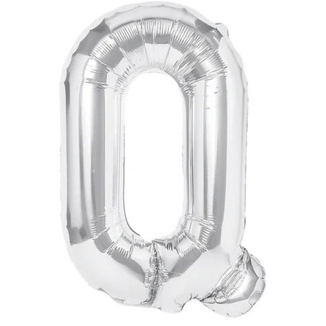 Balon Folie Metalizata Litera Q, 80 Cm, Umflati Cu Heliu Sau Aer, Ambalaj Individual, Pai Inclus - vivimall.ro