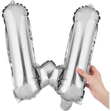Balon Folie Metalizata Litera W, 80 Cm, Umflati Cu Heliu Sau Aer, Ambalaj Individual, Pai Inclus - vivimall.ro