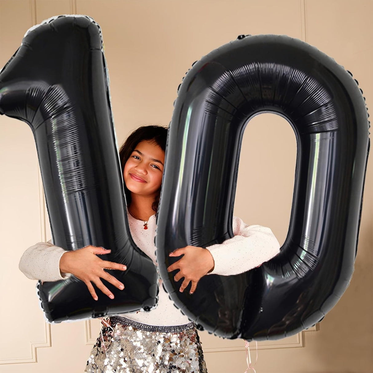 Balon Din Folie Metalizata, Figurina Cifra, Tema Aniversare 100 Cm, Ambalaj Individual, Pai Inclus, Umflare Cu Aer Sau Heliu, Cifra 1 - vivimall.ro