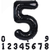Balon Din Folie Metalizata, Figurina Cifra, Tema Aniversare 100 Cm, Ambalaj Individual, Pai Inclus, Umflare Cu Aer Sau Heliu, Cifra 5 - vivimall.ro