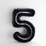 Balon Din Folie Metalizata, Figurina Cifra, Tema Aniversare 100 Cm, Ambalaj Individual, Pai Inclus, Umflare Cu Aer Sau Heliu, Cifra 5 - vivimall.ro