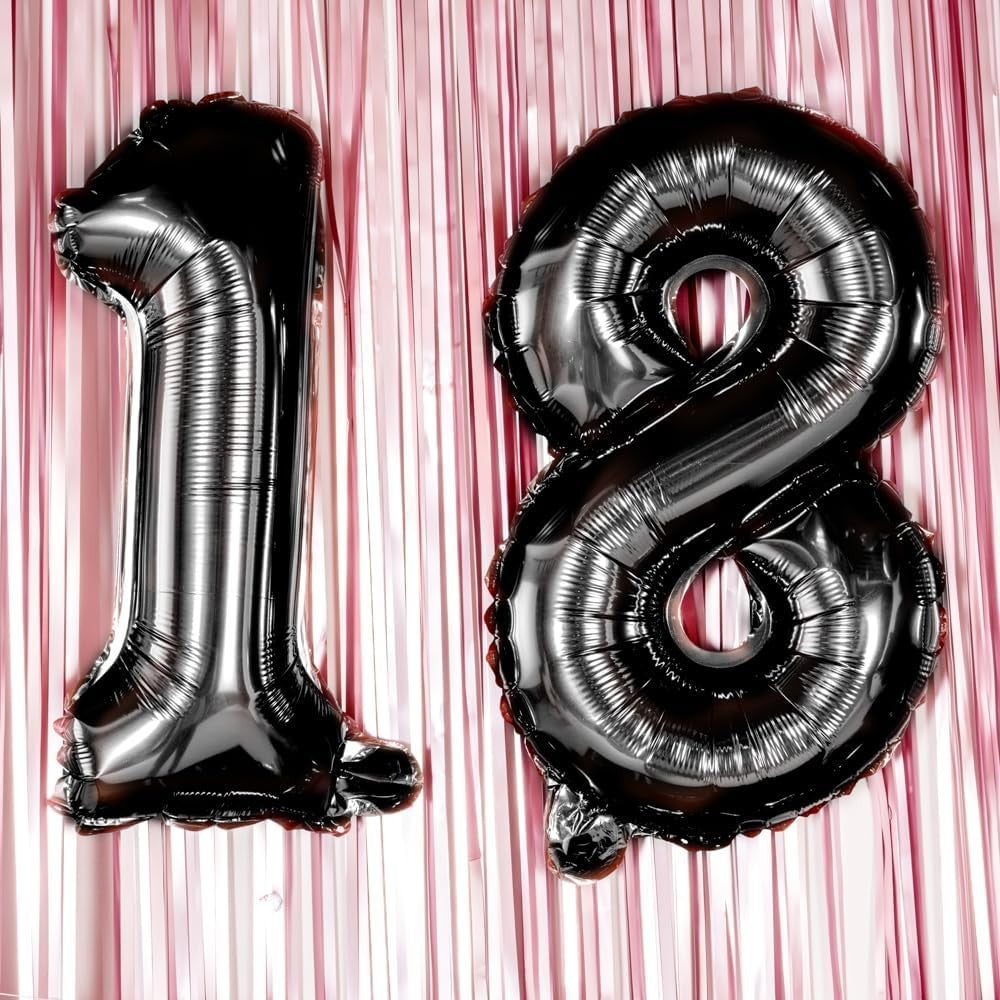Balon Din Folie Metalizata, Figurina Cifra, Tema Aniversare 100 Cm, Ambalaj Individual, Pai Inclus, Umflare Cu Aer Sau Heliu, Cifra 8 - vivimall.ro