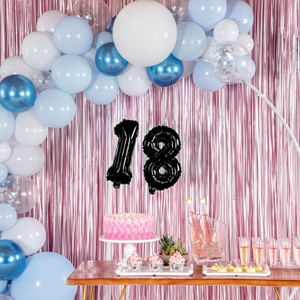 Balon Din Folie Metalizata, Figurina Cifra, Tema Aniversare 100 Cm, Ambalaj Individual, Pai Inclus, Umflare Cu Aer Sau Heliu, Cifra 8 - vivimall.ro
