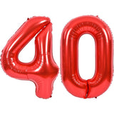 Balon Din Folie Metalizata, Figurina Cifra, Tema Aniversare 100 Cm, Ambalaj Individual, Pai Inclus, Umflare Cu Aer Sau Heliu, Cifra 4