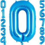 Balon Din Folie Metalizata, Figurina Cifra, Tema Aniversare 40 Cm, Ambalaj Individual, Pai Inclus, Umflare Cu Aer Sau Heliu, Cifra 0 - vivimall.ro