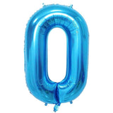 Balon Din Folie Metalizata, Figurina Cifra, Tema Aniversare 40 Cm, Ambalaj Individual, Pai Inclus, Umflare Cu Aer Sau Heliu, Cifra 0 - vivimall.ro