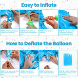 Balon Din Folie Metalizata, Figurina Cifra, Tema Aniversare 80 Cm, Ambalaj Individual, Pai Inclus, Umflare Cu Aer Sau Heliu, Cifra 6