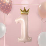 Balon Din Folie Metalizata, Figurina Cifra 1, 91 Cm, Ambalaj Individual, Pai Inclus, Umflare Cu Aer Sau Heliu - vivimall.ro