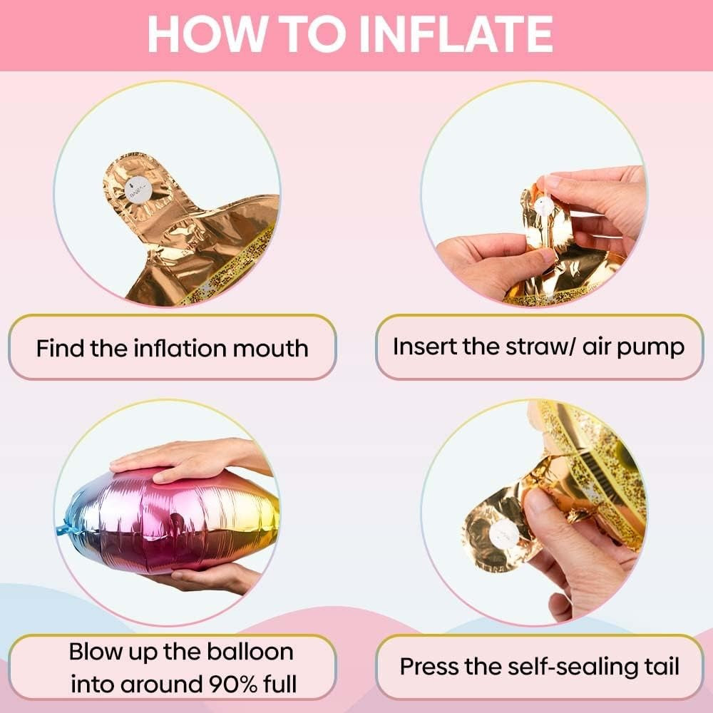 Balon din Folie Metalizata, Vivimall, Figurina Cifra Gradient, Tema Aniversare 80 cm, Ambalaj Individual, Pai inclus, Umflare cu Aer sau Heliu, Coronita, Cifra 8 - vivimall.ro