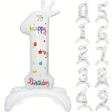 Balon Din Folie Metalizata, Figurina Cifra, Tema Aniversare 81 Cm, Ambalaj Individual, Pai Inclus, Umflare Cu Aer Sau Heliu - vivimall.ro