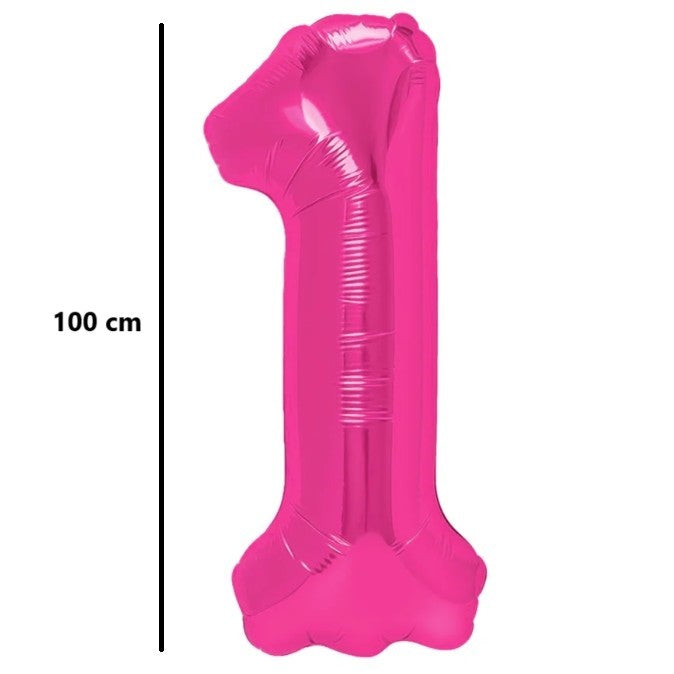 Balon Din Folie Metalizata, Figurina Cifra, Tema Aniversare 100 Cm, Ambalaj Individual, Pai Inclus, Umflare Cu Aer Sau Heliu - vivimall.ro