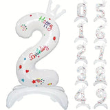 Balon Din Folie Metalizata, Figurina Cifra, Tema Aniversare 81 Cm, Ambalaj Individual, Pai Inclus, Umflare Cu Aer Sau Heliu - vivimall.ro