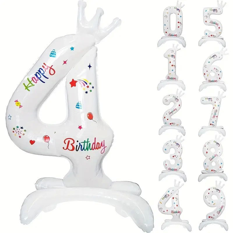 Balon Din Folie Metalizata, Figurina Cifra, Tema Aniversare 81 Cm, Ambalaj Individual, Pai Inclus, Umflare Cu Aer Sau Heliu - vivimall.ro