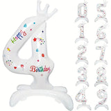 Balon Din Folie Metalizata, Figurina Cifra, Tema Aniversare 81 Cm, Ambalaj Individual, Pai Inclus, Umflare Cu Aer Sau Heliu - vivimall.ro