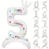 Balon Din Folie Metalizata, Figurina Cifra, Tema Aniversare 81 Cm, Ambalaj Individual, Pai Inclus, Umflare Cu Aer Sau Heliu - vivimall.ro