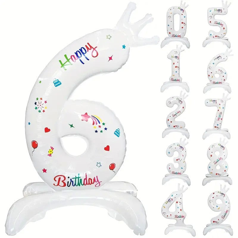 Balon Din Folie Metalizata, Figurina Cifra, Tema Aniversare 81 Cm, Ambalaj Individual, Pai Inclus, Umflare Cu Aer Sau Heliu - vivimall.ro