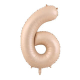 Balon Din Folie Metalizata, Figurina Cifra, Tema Aniversare 100 Cm, Ambalaj Individual, Pai Inclus, Umflare Cu Aer Sau Heliu, Crem - vivimall.ro