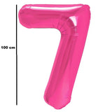 Balon Din Folie Metalizata, Figurina Cifra, Tema Aniversare 100 Cm, Ambalaj Individual, Pai Inclus, Umflare Cu Aer Sau Heliu - vivimall.ro