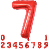 Balon Din Folie Metalizata, Figurina Cifra, Tema Aniversare 40 Cm, Ambalaj Individual, Pai Inclus, Umflare Cu Aer Sau Heliu - vivimall.ro