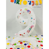Balon Din Folie Metalizata, Figurina Cifra, Tema Aniversare 81 Cm, Ambalaj Individual, Pai Inclus, Umflare Cu Aer Sau Heliu - vivimall.ro