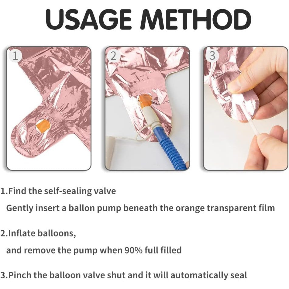Balon Din Folie Metalizata Figurina Cifra, Tema Aniversare 100 Cm, Ambalaj Individual, Pai Inclus, Umflare Cu Aer Sau Heliu, Coral, Rose, Cifra 2 - vivimall.ro