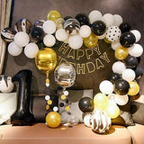 Balon Din Folie Metalizata, Figurina Cifra, Tema Aniversare 40 Cm, Ambalaj Individual, Pai Inclus, Umflare Cu Aer Sau Heliu, Cifra 1