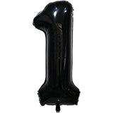 Balon Din Folie Metalizata, Figurina Cifra, Tema Aniversare 40 Cm, Ambalaj Individual, Pai Inclus, Umflare Cu Aer Sau Heliu, Cifra 1