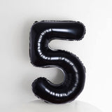 Balon Din Folie Metalizata Figurina Cifra, Tema Aniversare 40 Cm, Ambalaj Individual, Pai Inclus, Umflare Cu Aer Sau Heliu, Cifra 5 - vivimall.ro