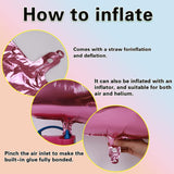 Balon Din Folie Metalizata, Figurina Cifra, Tema Aniversare 40 Cm, Ambalaj Individual, Pai Inclus, Umflare Cu Aer Sau Heliu, Cifra 4