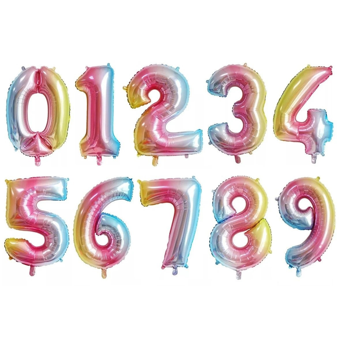 Balon Din Folie Metalizata Figurina Cifra, Tema Aniversare 40 Cm, Ambalaj Individual, Pai Inclus, Umflare Cu Aer Sau Heliu, Cifra 6