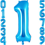 Balon Din Folie Metalizata, Figurina Cifra, Tema Aniversare 40 Cm, Ambalaj Individual, Pai Inclus, Umflare Cu Aer Sau Heliu, Cifra 1