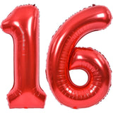 Balon Din Folie Metalizata, Figurina Cifra, Tema Aniversare 40 Cm, Ambalaj Individual, Pai Inclus, Umflare Cu Aer Sau Heliu, Cifra 1 - vivimall.ro