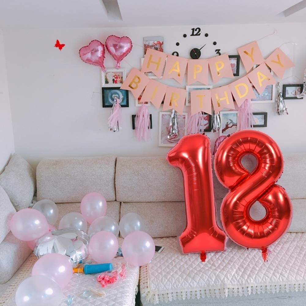 Balon Din Folie Metalizata, Figurina Cifra, Tema Aniversare 40 Cm, Ambalaj Individual, Pai Inclus, Umflare Cu Aer Sau Heliu, Cifra 1 - vivimall.ro