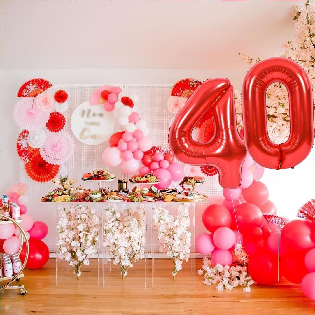 Balon Din Folie Metalizata, Figurina Cifra, Tema Aniversare 40 Cm, Ambalaj Individual, Pai Inclus, Umflare Cu Aer Sau Heliu, Cifra 4 - vivimall.ro