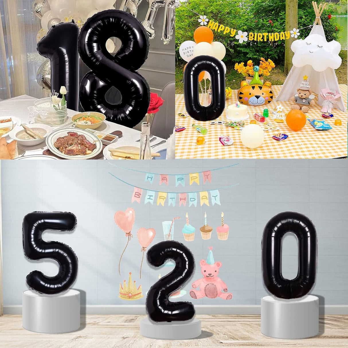 Balon Din Folie Metalizata, Figurina Cifra, Tema Aniversare 40 Cm, Ambalaj Individual, Pai Inclus, Umflare Cu Aer Sau Heliu, Cifra 0 - vivimall.ro