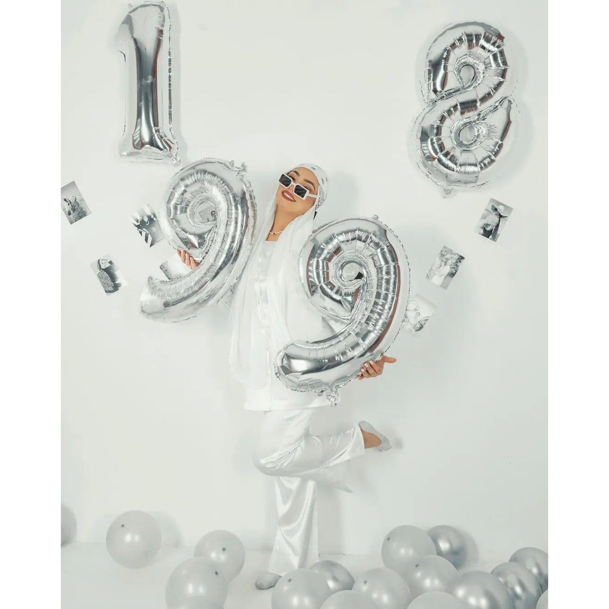 Balon Din Folie Metalizata, Figurina Cifra, Tema Aniversare 40 Cm, Ambalaj Individual, Pai Inclus, Umflare Cu Aer Sau Heliu, Cifra 1 - vivimall.ro