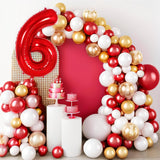 Balon Din Folie Metalizata, Figurina Cifra, Tema Aniversare 80 Cm, Ambalaj Individual, Pai Inclus, Umflare Cu Aer Sau Heliu, Cifra 6 - vivimall.ro