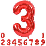 Balon Din Folie Metalizata, Figurina Cifra, Tema Aniversare 80 Cm, Ambalaj Individual, Pai Inclus, Umflare Cu Aer Sau Heliu, Cifra 3