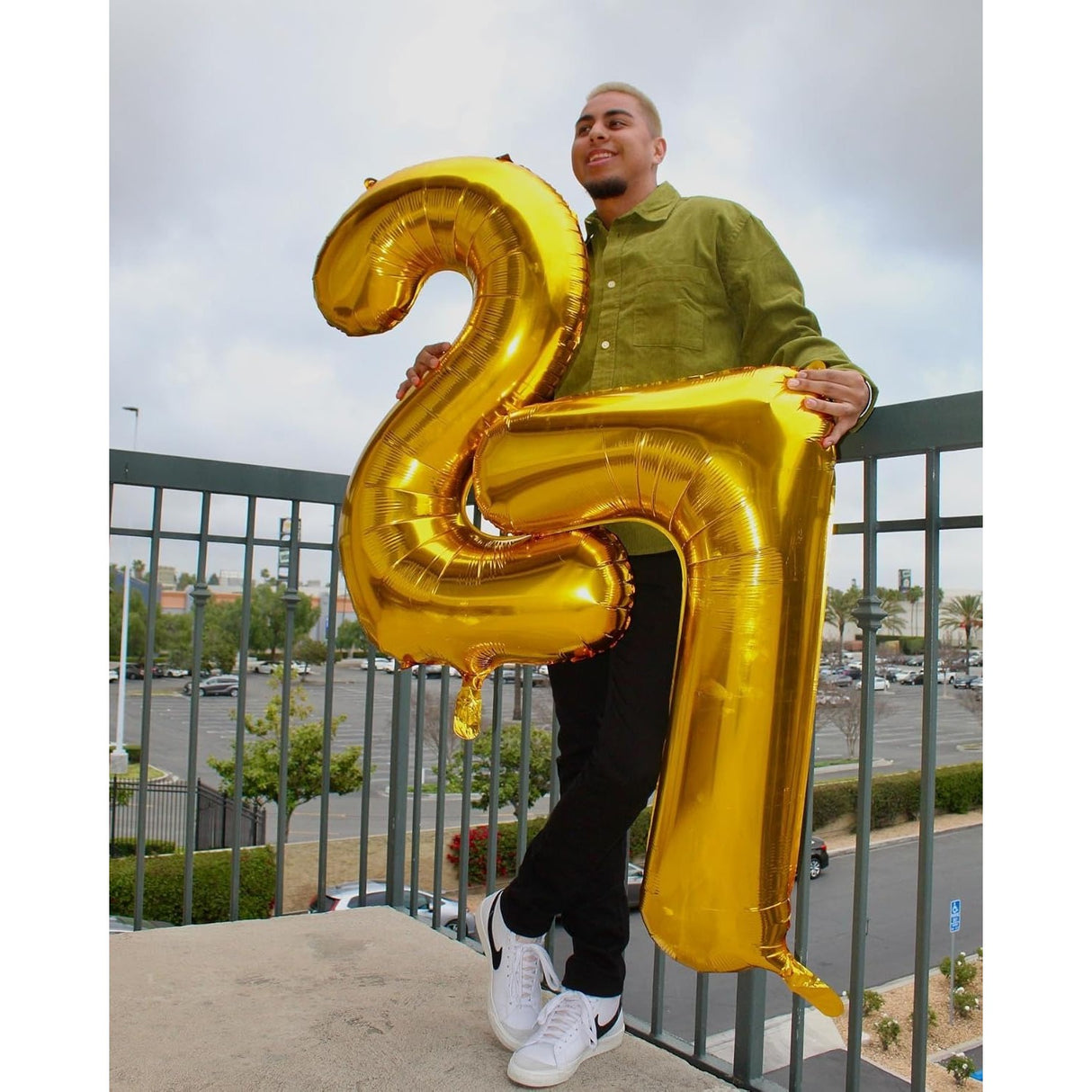 Balon Din Folie Metalizata, Figurina Cifra, Tema Aniversare 40 Cm, Ambalaj Individual, Pai Inclus, Umflare Cu Aer Sau Heliu, Cifra 2
